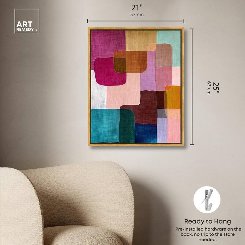 Color Block Cadence III Canvas by Art Remedy