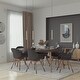 preview thumbnail 2 of 6, Midtown Concept Athens Indoor Dining Room Table Set Dining Set Kitchen Table with Chairs Home Decor - Black Chairs