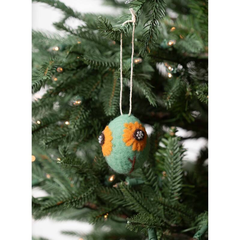 Sunflower Egg Easter Spring Decorative Hanging Tree Ornament