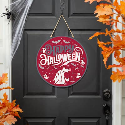 Washington State University 18" x 18" Halloween Door Décor Wall Sign