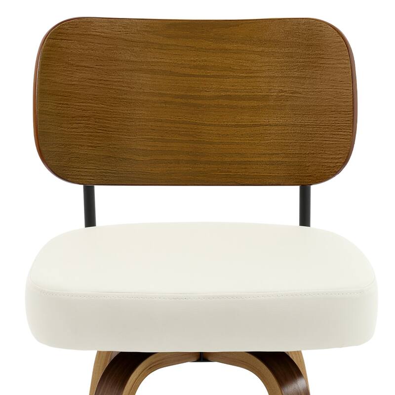 26" Swivel Upholstered Counter Height Bar Stool - 36.4" H x 17.1" W x 20" D