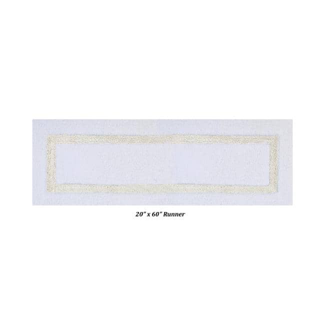 Better Trends Bath Rugs 100% Cotton Tufted Soft & Super Absorbent Reversible Chenille Bathroom Rug for Shower, Sink Mats Hotel