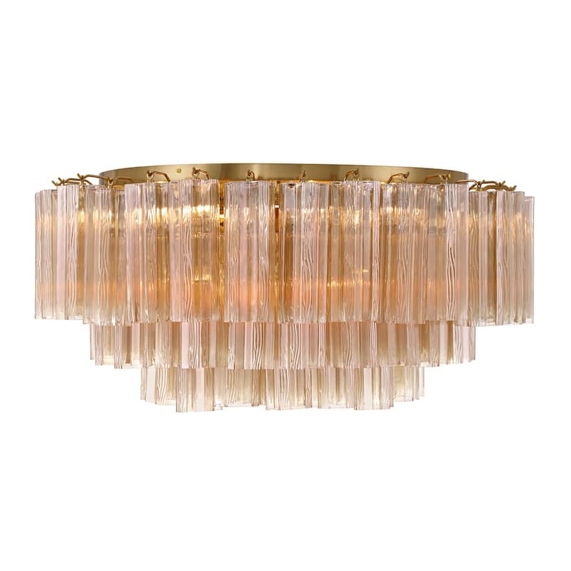 Crystorama Lighting Group ADD-331-AM Addis 16 Light 32" Wide Flush