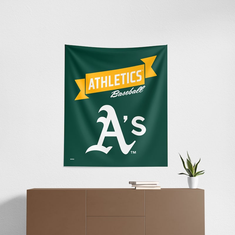 MLB Premium Athletics Printed Wall Hanging - 34"x40"