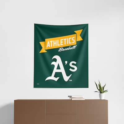 MLB Premium Athletics Printed Wall Hanging - 34"x40"
