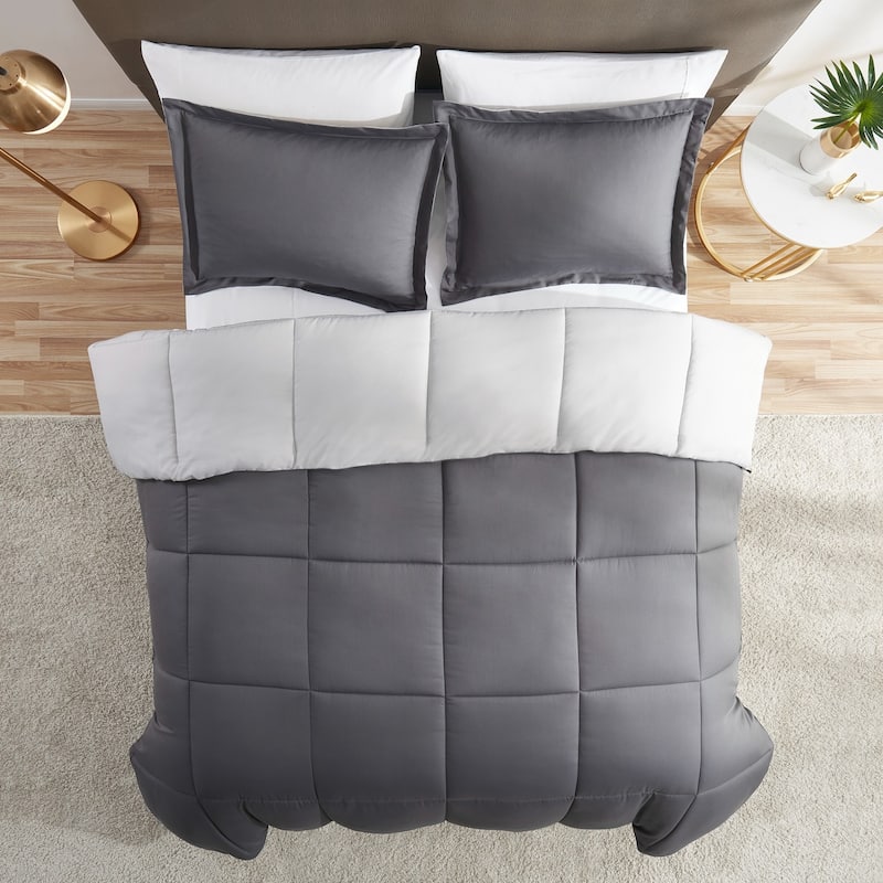 Nestl All Season Down Alternative Reversible Comforter Set