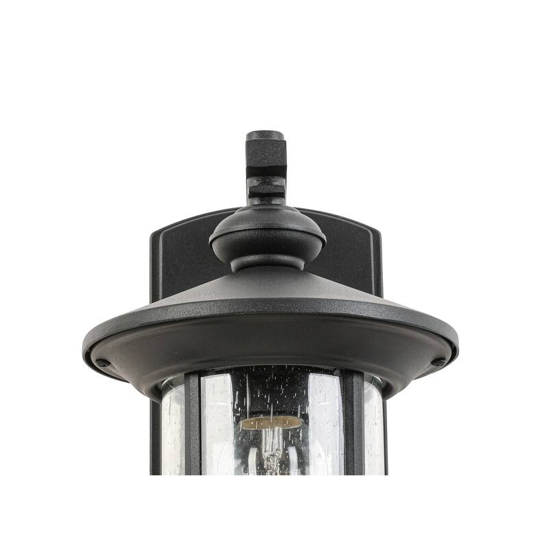 Waterproof Outdoor Hardwired Wall Lantern Sconce with Clear Glass