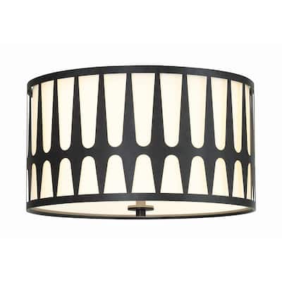 Crystorama Lighting Group ROY-800 Royston 3 Light 18" Wide Flush Mount