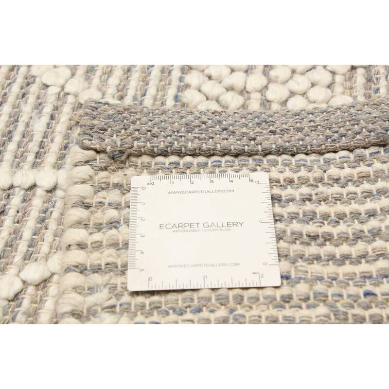 ECARPETGALLERY Braid weave Sienna Taupe Wool Rug - 5'0 x 7'10