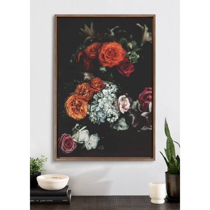 Kate and Laurel Sylvie Abundance Framed Canvas by Alicia Abla