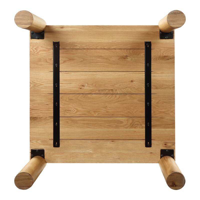 Aurelle Home Posy Modern Solid Oak Coffee Table