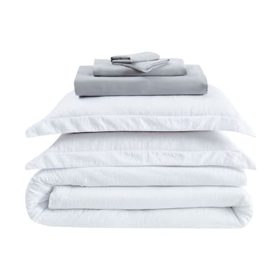 Truly Calm Antimicrobial Seersucker 7 Piece Bed in a Bag