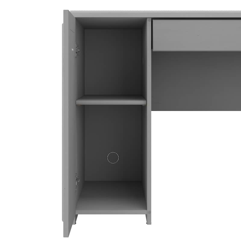 Fairview 60W L Shaped Desk with Hutch by Bush Furniture