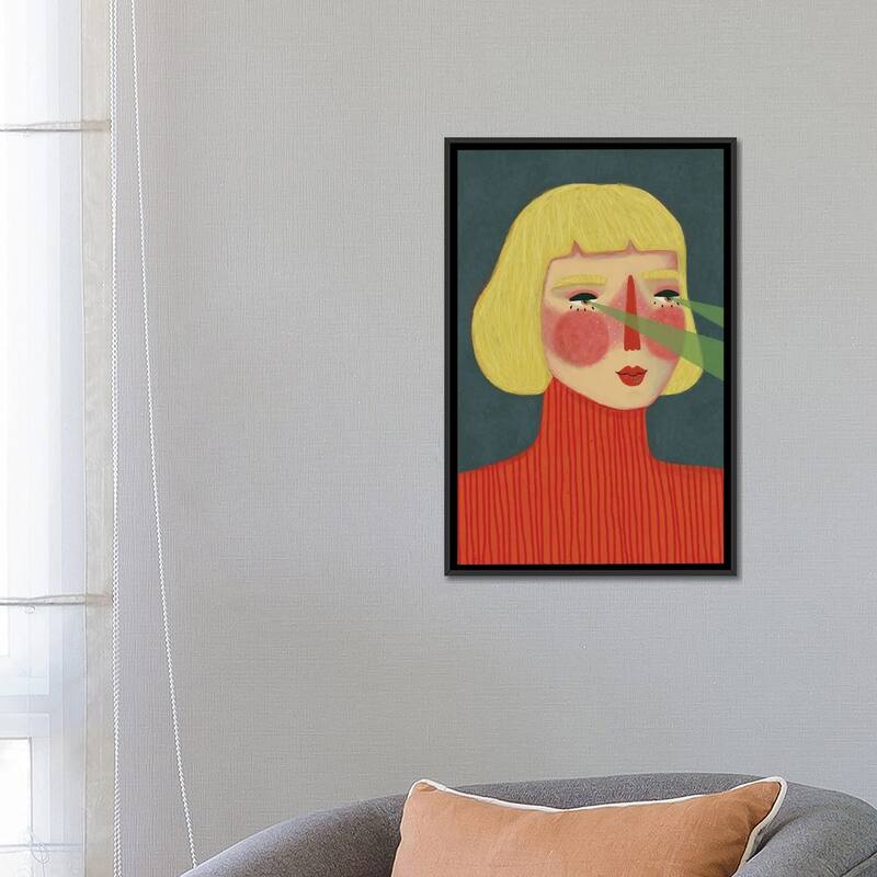 iCanvas "Lasers" by Renee Melia Framed