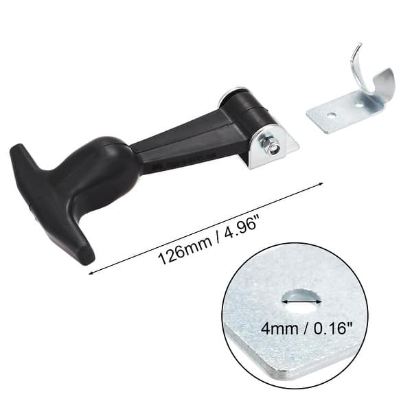 4.96inch Rubber Flexible THandle Draw Latches Hasp for Tool Box