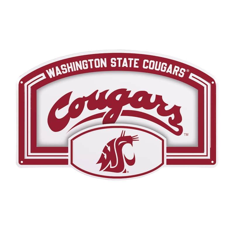 Washington State University Embossed Steel Wall Sign, 11" x 17"