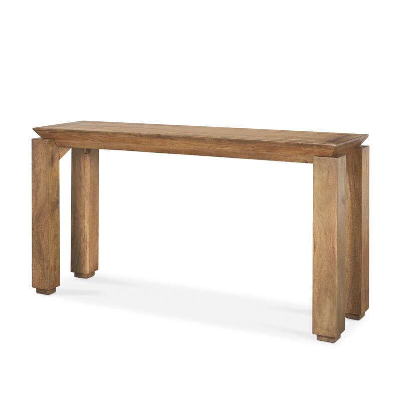 HomeRoots 60" Brown Solid Wood Console Table - 60' X '32' X '16