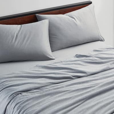 Brookstone Heathered Knit Wicking Sheet Set