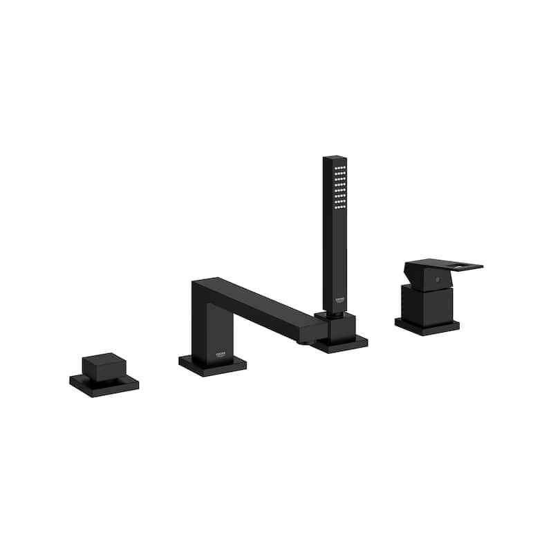 Grohe Eurocube Deck Mounted Roman Tub Filler with Handle and Built-In
