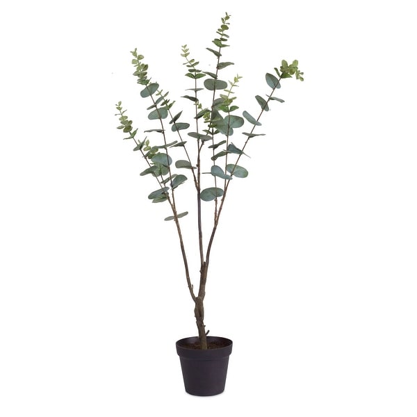 30” Set of 2 Artificial Potted Eucalyptuses - N/A