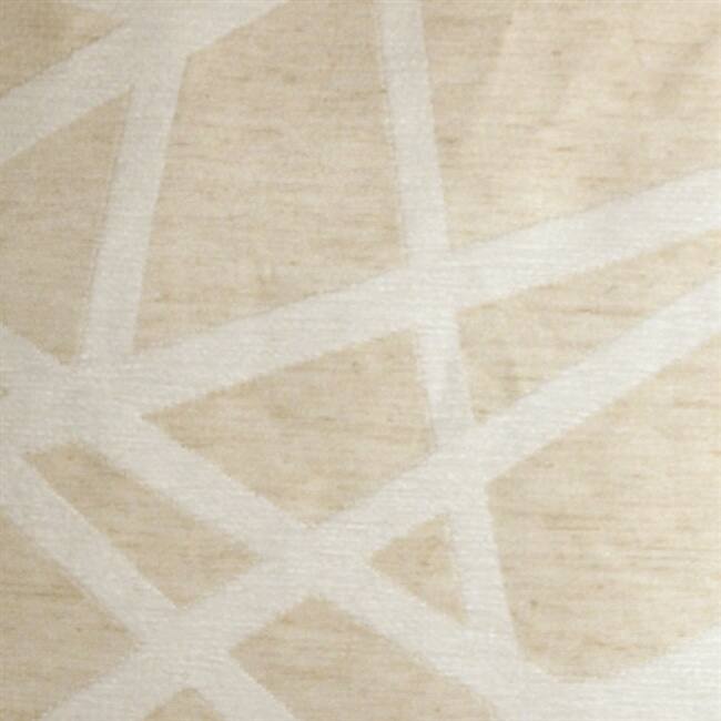 Criss Cross Stripes Throw Pillow with Polyfill Insert, Cream