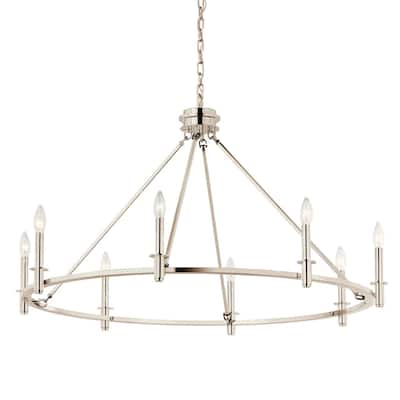 Kichler 52706 Carrick 8 Light 41" Wide Taper Candle Ring Chandelier