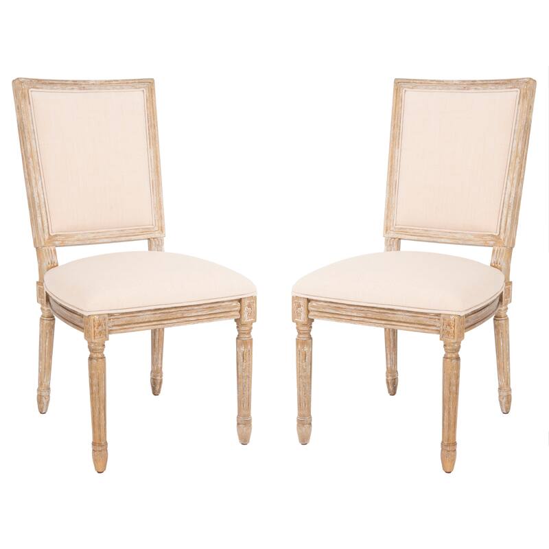 SAFAVIEH Sharen Rectangular Dining Chair (Set of 2). - 20"W x 24"D x 38"H