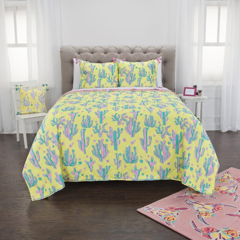Simply Southern Printed 100% Cotton Reversible Quilt Set