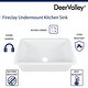 preview thumbnail 10 of 30, DeerValley Glen 32" x 19" Fireclay Rectangular Undermount Kitchen Sink