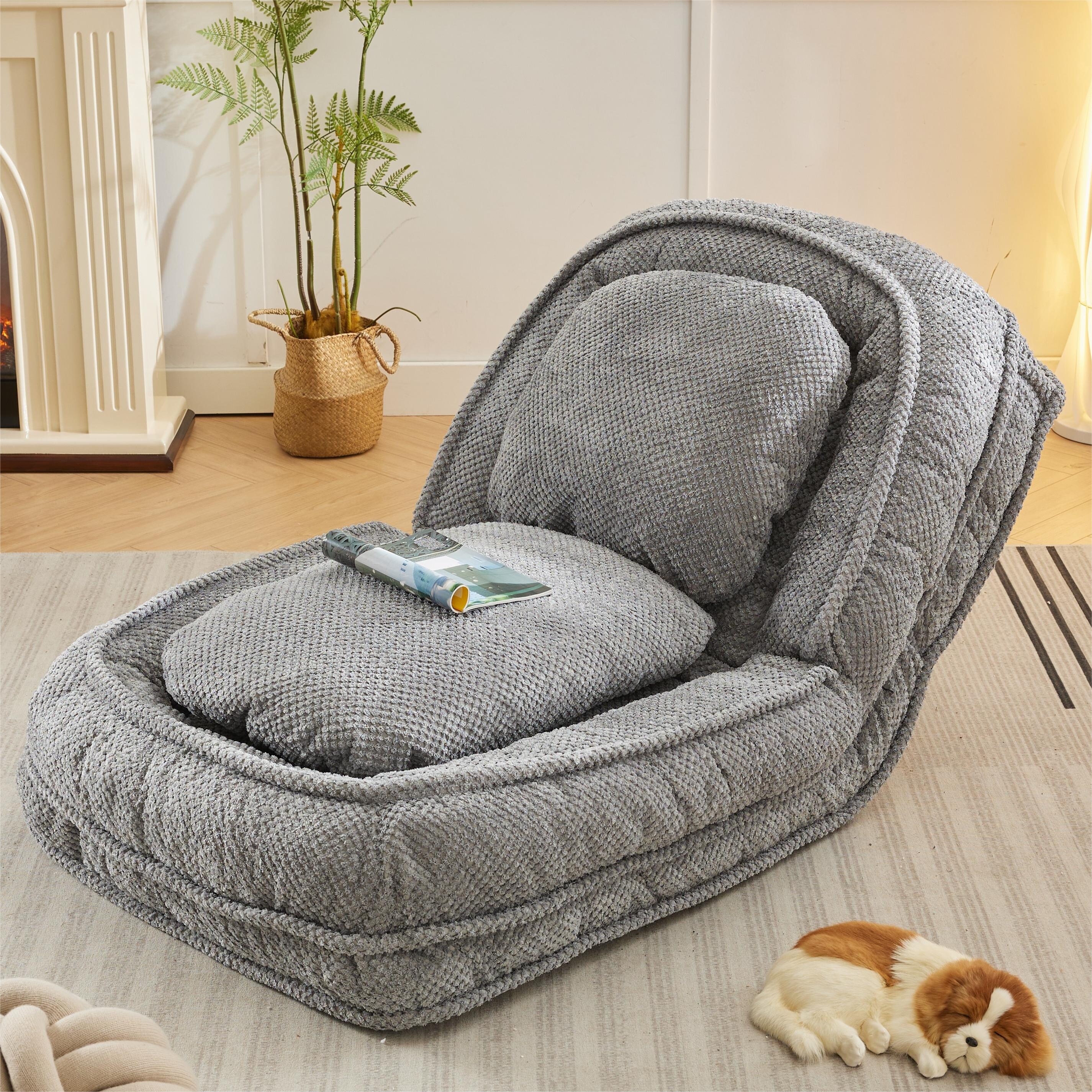 Human Dog Bed Lazy Sofa Couch 5 Adjustable Position for living room Bed Bath Beyond 40528852