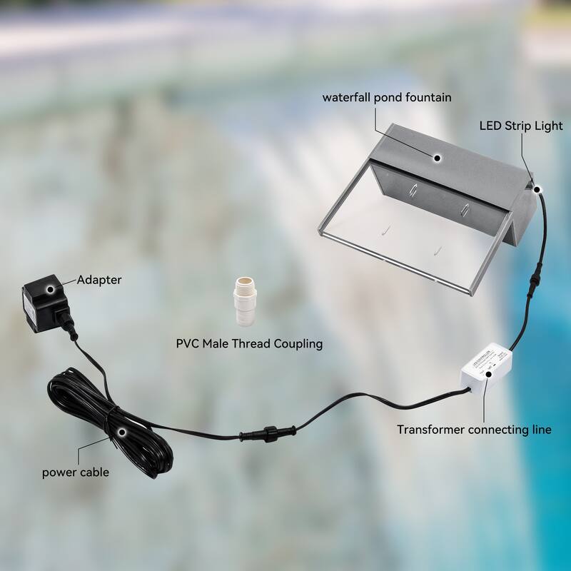 Pool Fountain Acrylic Pool Waterfall