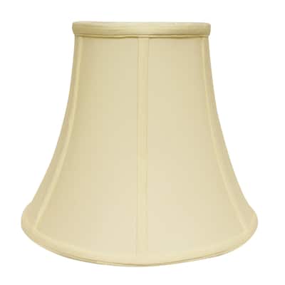 HomeRoots 16" Ivory Premium Bell No Slub Lampshade - 16