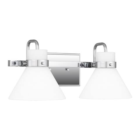 Regency 2-Light Polished Chrome Vanity Light