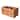 American Art Decor The Bourbon Bar Wood Crate Bottle Holder with Metal Handles - 7" H x 14" L x 8" D