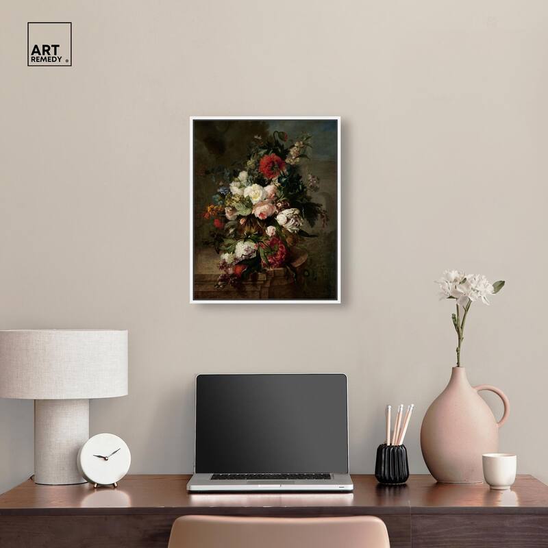 Still Life with Flowers 1789 Canvas by Art Remedy