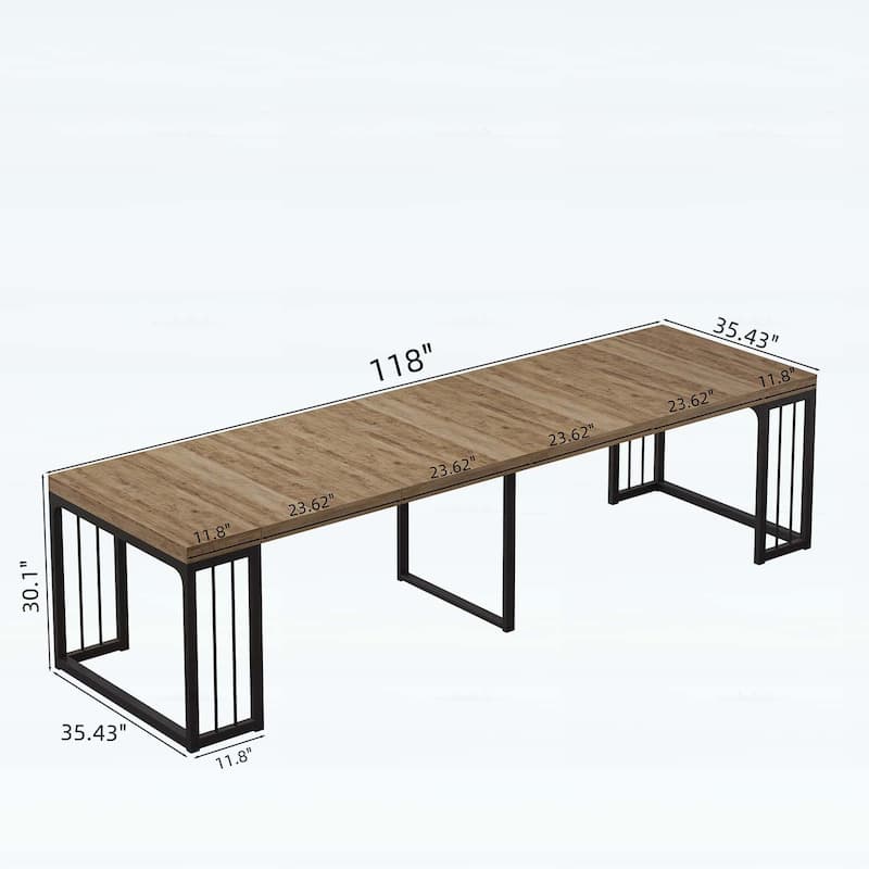 Space-Saving Wood Dining Table for Kitchen/Dining Room/Living Room