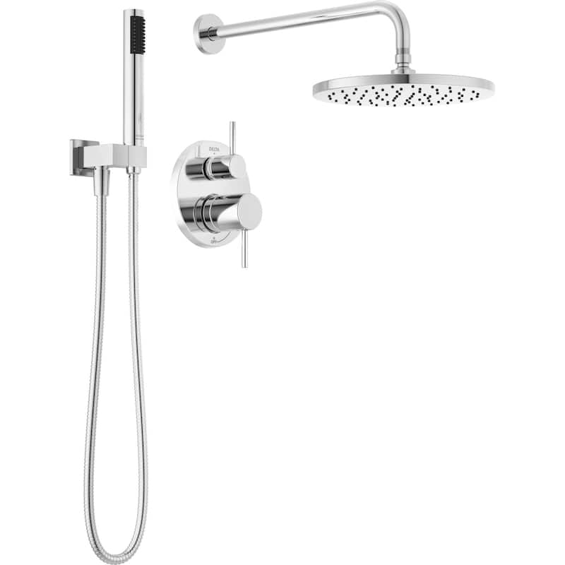 Delta T342702 Modern Round Non Shared Function Shower System Package