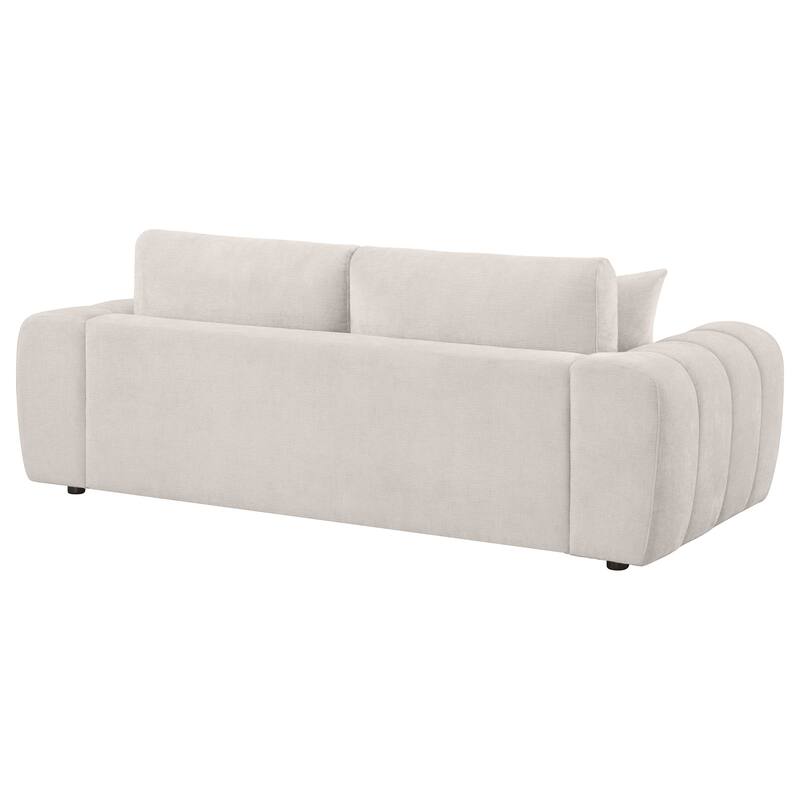 Burnett Chenille Upholstered Wide Arm Sofa
