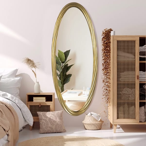 Mirror Trend Oval Frame Beveled Wall Hang Mirror Bed Bath & Beyond 37211716
