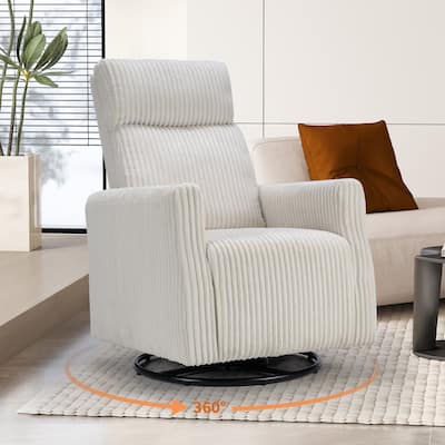 Swivel Accent Chair, Soft Fabric Chair with High Back, Comfy Single Sofa Chair Swivel Chairs for Living Room Bedroom