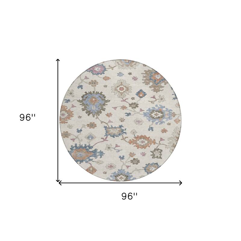 HomeRoots Floral Transitional Rectangle Outdoor Rug