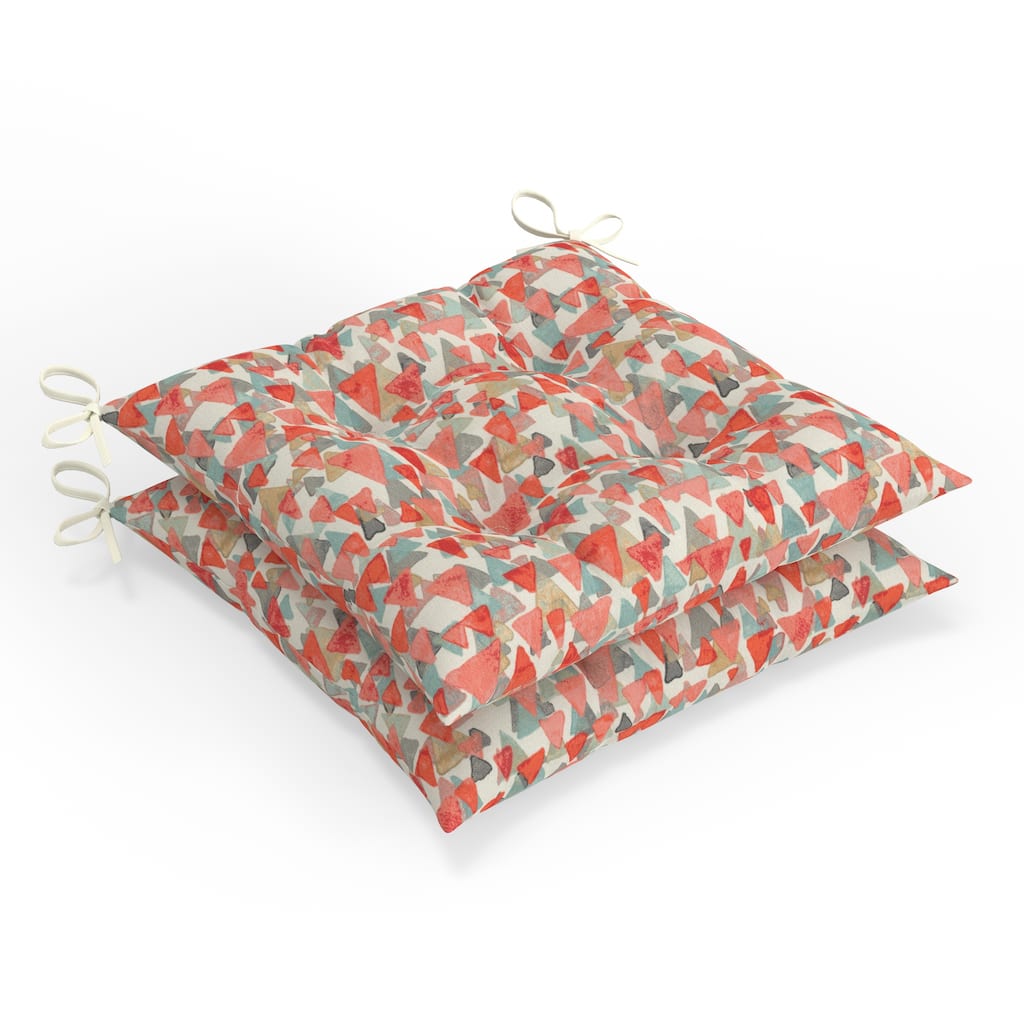 Pillow Perfect Outdoor/Indoor 100% T-Spun Polyester Seat Cushion, Weather Resistant, Fade Resistant