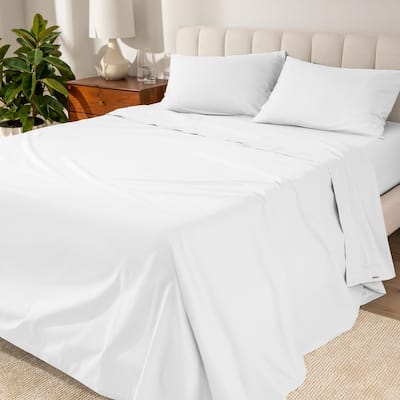Bare Home Organic Cotton Sheet Set - Crisp Percale Weave