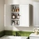 preview thumbnail 1 of 54, Futzca Bathroom Cabinet Wall Mounted, Storage Cabinet with Doors and Shelves White - Modern
