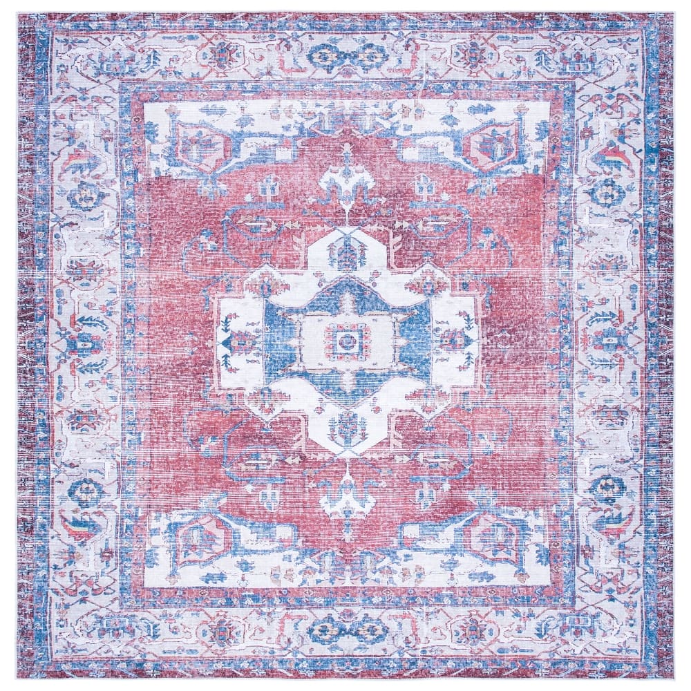 SAFAVIEH Serapi Machine Washable Adina Shabby Chic Distressed Rug