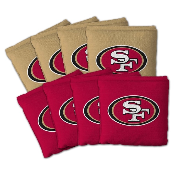 slide 2 of 5, San Francisco 49ers NFL Dual Sided Pro Stop & Slide Cornhole Bags