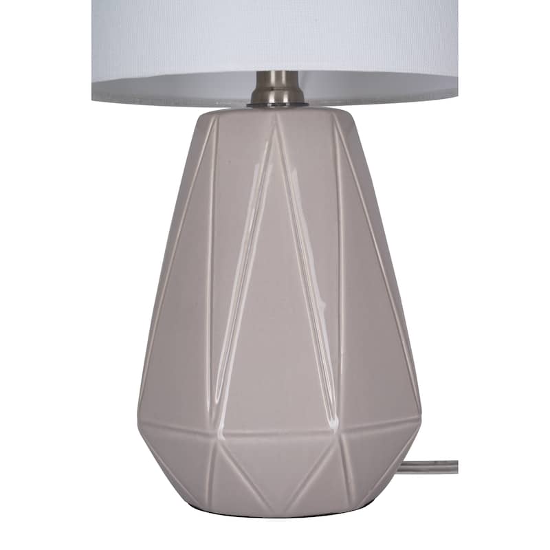 Catalina Zenith Ceramic Table Lamp - Gray