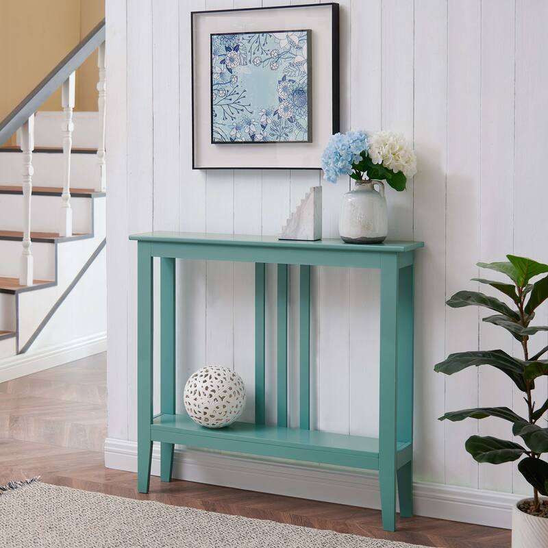 Console Entryway Table, Teal