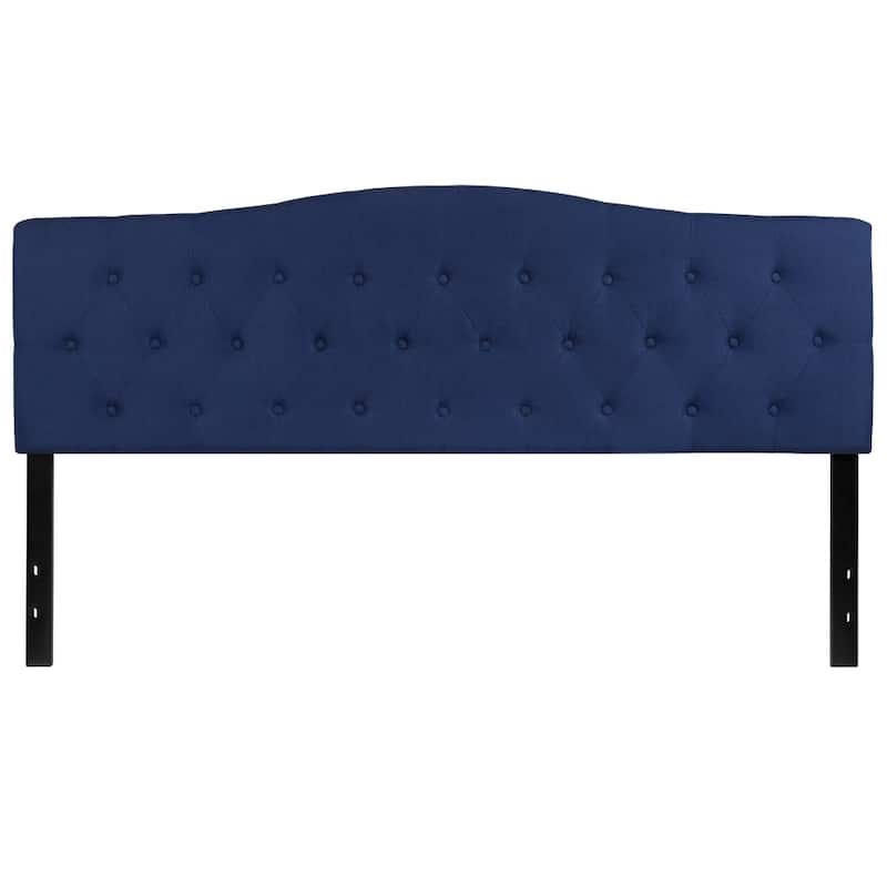 Arched Button Tufted Upholstered Headboard