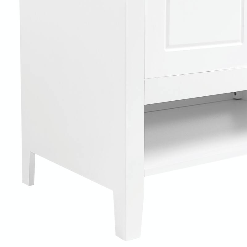 30" Bathroom Vanity with Sink, Multi-functional Cabinet with Doors and Drawers